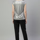 Silver Metallic Shine Top