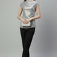 Silver Metallic Shine Top