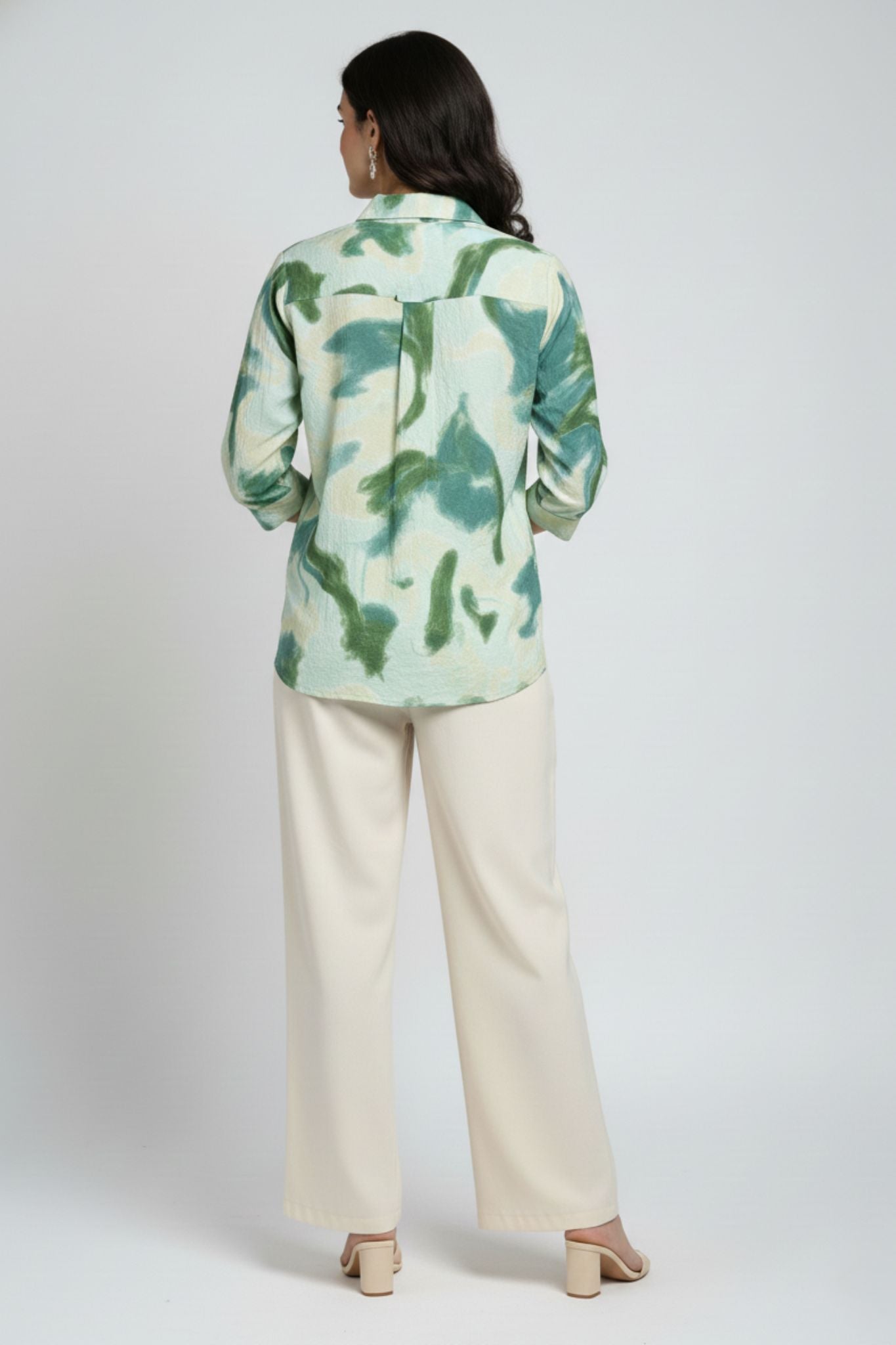Abstract Print Shirt - Multi | Viscose Blend