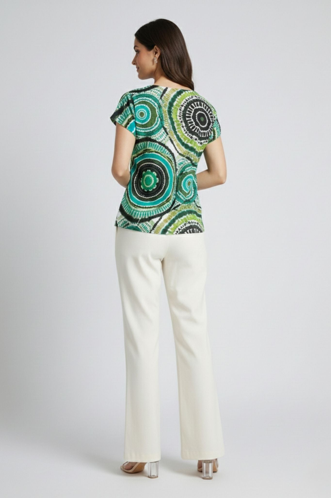 Forest Swirl Statement Top