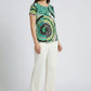 Forest Swirl Statement Top