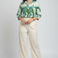 Abstract Print Shirt - Multi | Viscose Blend