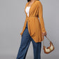 Versatile Belted Knitwear - Ocher