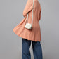 Diamond Knit Longline Cardigan - Pink
