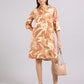 Tropical Sand Long Shirt Dress
