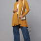 Diamond Knit Longline Cardigan - Ocher
