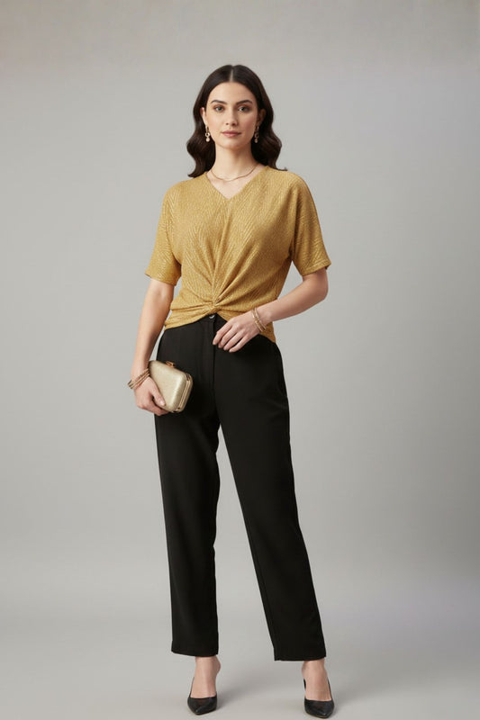 Gold Shimmer Party Top