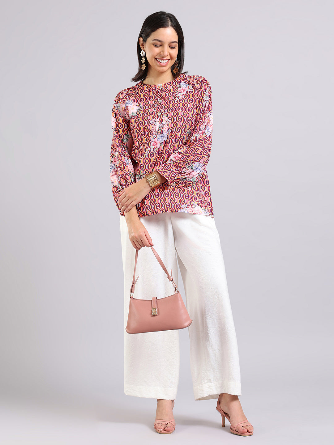 Retro Bloom Statement Top