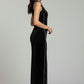 One-Shoulder Midi Dress - Black | Velvet