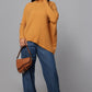 Effortlessly Chic Asymmetrical Sweater - Ocher