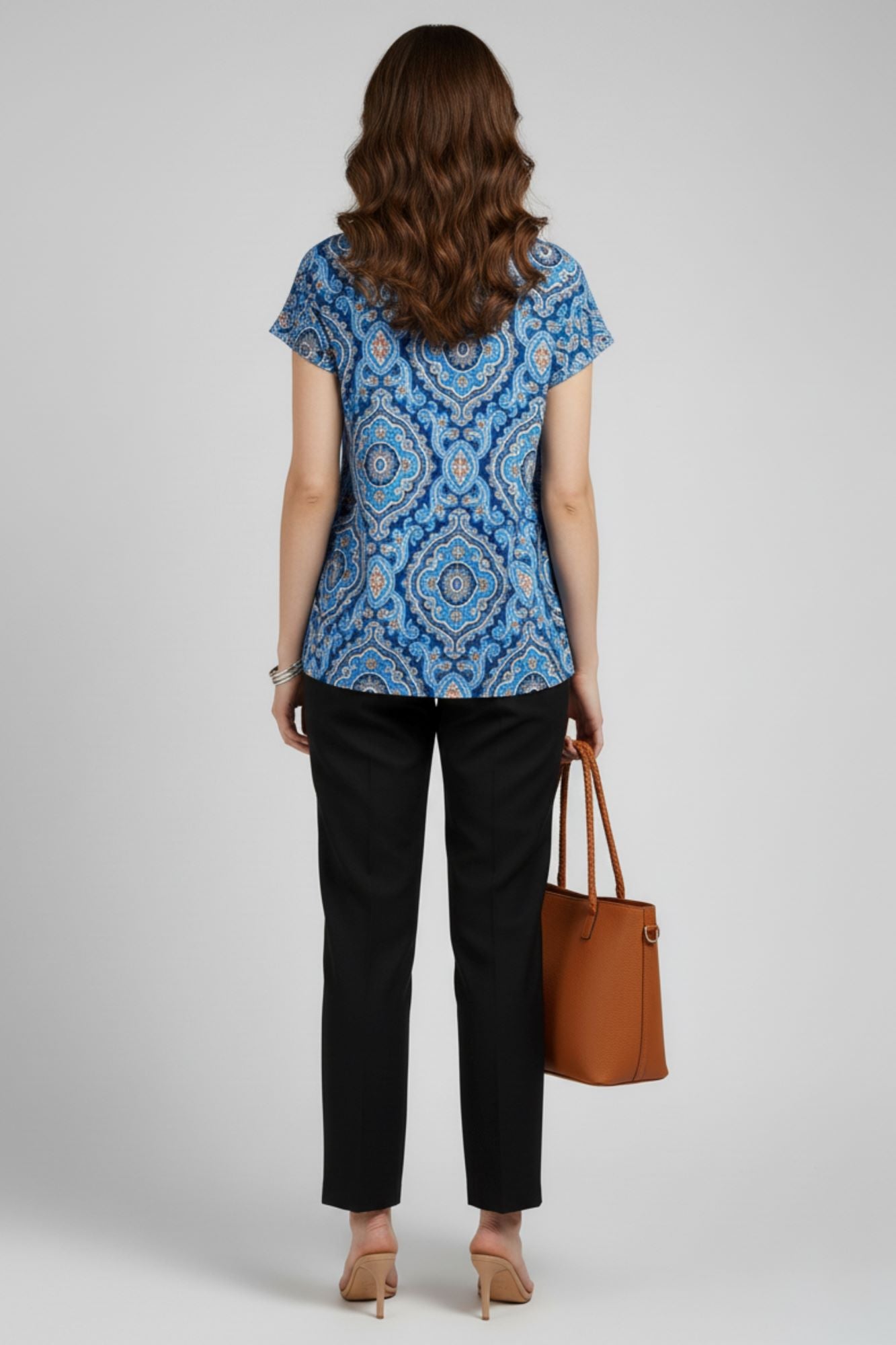 Blue Mirage Printed Blouse