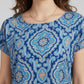 Blue Mirage Printed Blouse