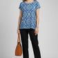 Blue Mirage Printed Blouse
