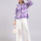 Tropical Floral Print Button-Down Shirt