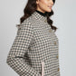 Pink Checked Longline Jacket