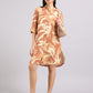 Tropical Sand Long Shirt Dress