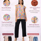 Tropical Printed Cap Sleeve Top – Multi | Viscose Blend