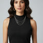 Modal Black Tie-Up Midi Dress