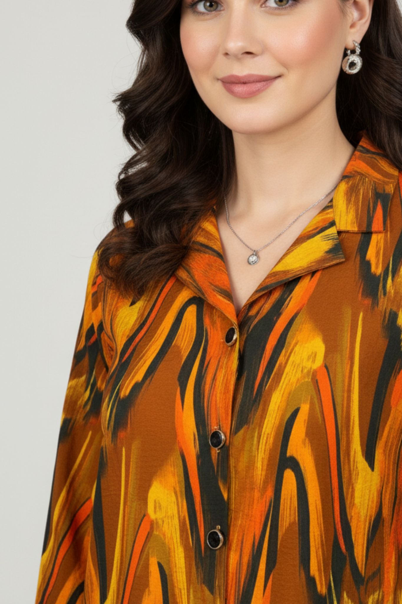 Multicolor Printed Shirt Top