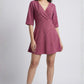 Pink Lurex Shimmer Mini Dress
