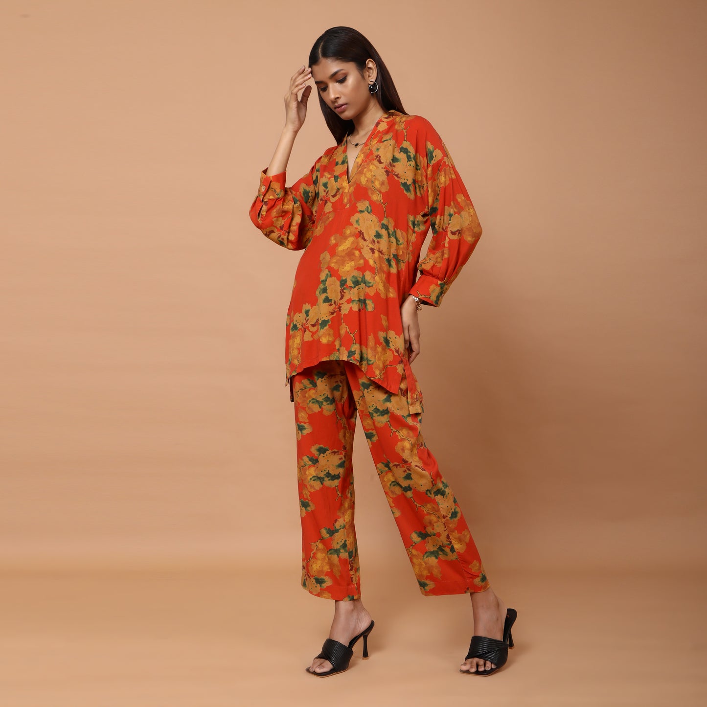 Dahila floral printed co-ord set