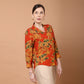 flora lapel collared top