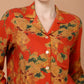 flora lapel collared top