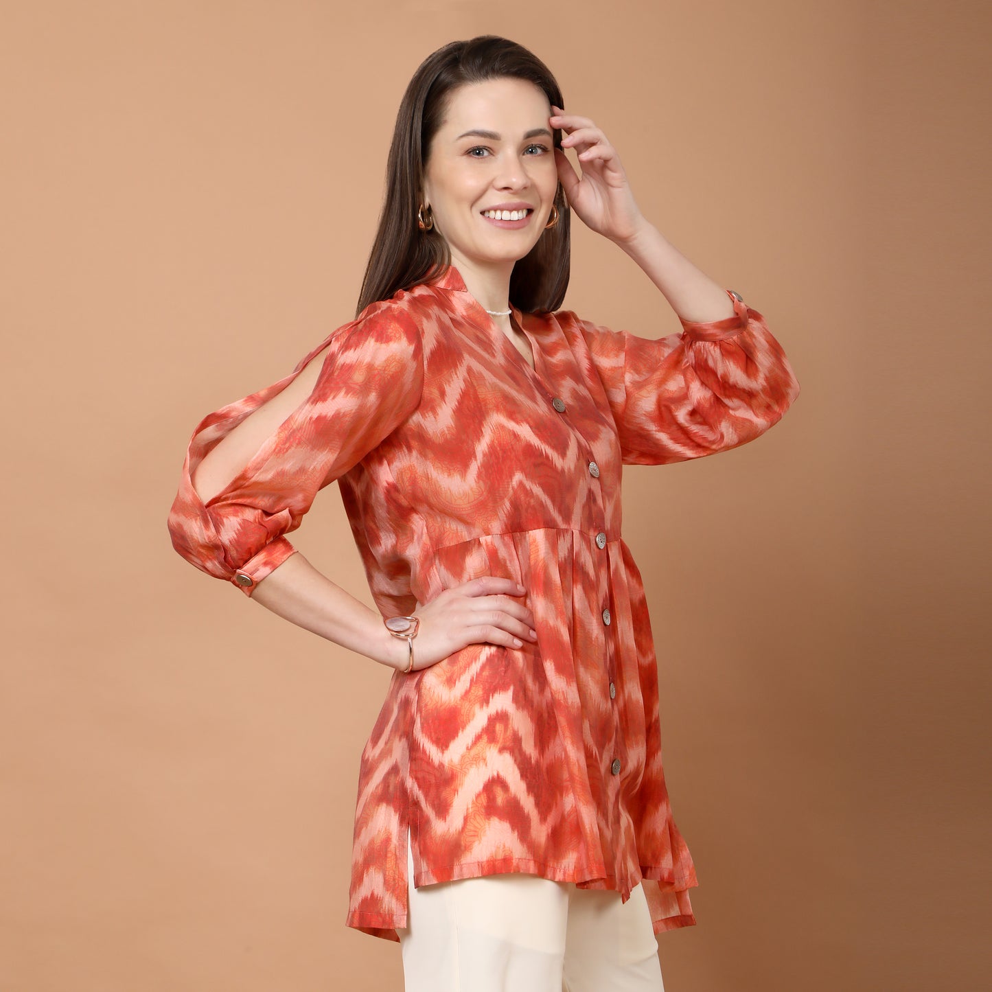 Ruby ikkat print tunic