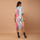 Emma Geometric pastel dress