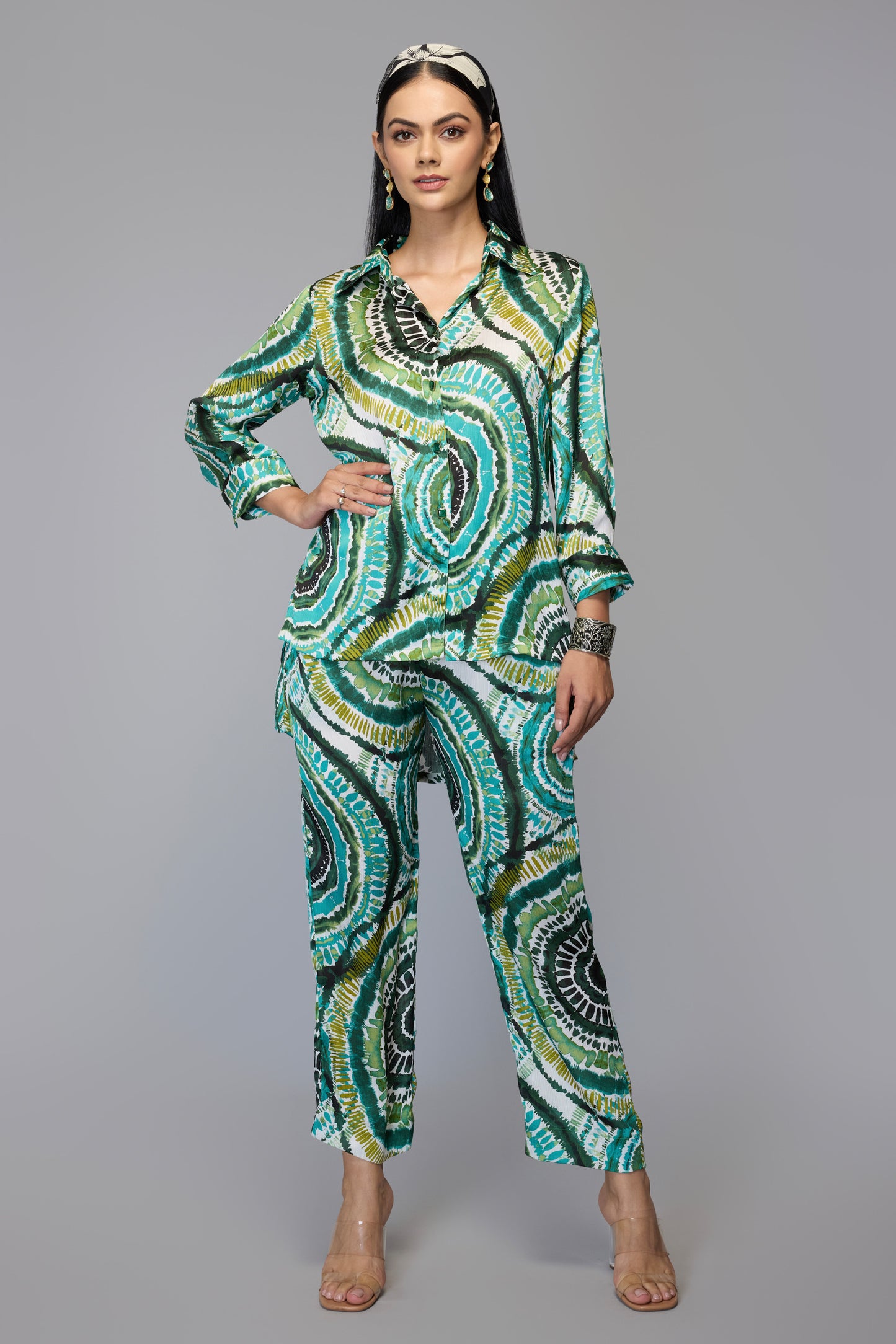 Green Swirl Co-Ord Set