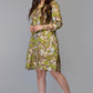 Earthy Brushstroke Shirt Dress