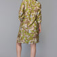 Earthy Brushstroke Shirt Dress