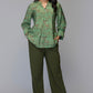 Elina Green Printed Top