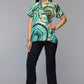 Eva Green Swirl Print Top