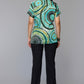 Eva Green Swirl Print Top