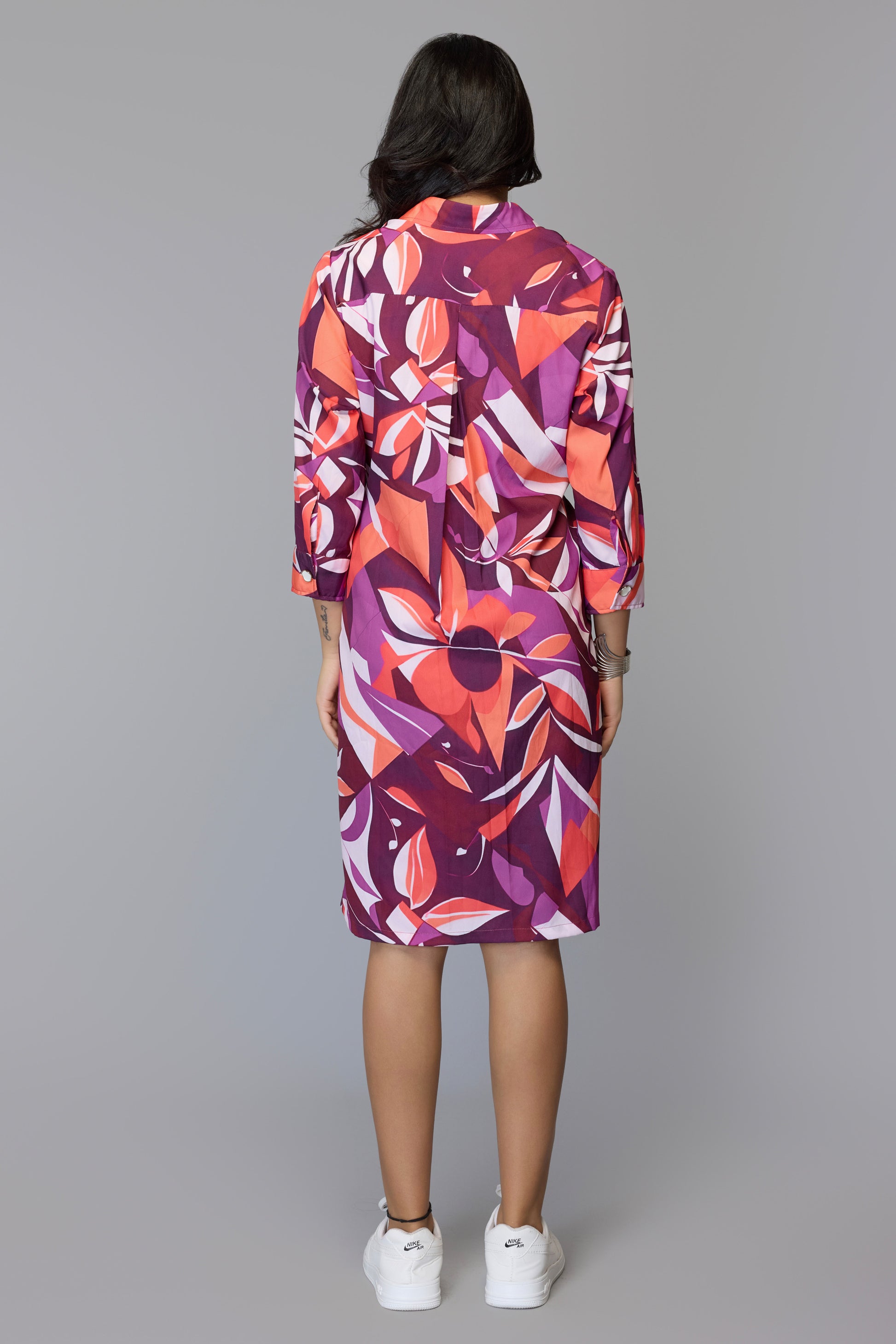 cranberry shirt dress Victoria Dunn