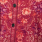 Floral Cranberry High-Low Top