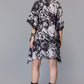 Lace-Trim Floral Kaftan