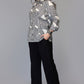 Women's Black & White Abstract Print Shirt