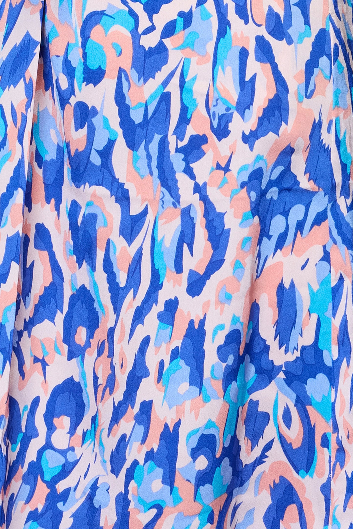 Blue Splash Print Dress