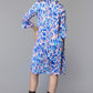 Blue Splash Print Dress