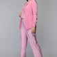 Women’s Pink Hooded Knit Sweater