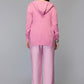 Women’s Pink Hooded Knit Sweater