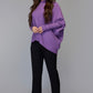 Effortlessly Chic Purple Asymmetrical Sweater