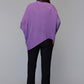 Effortlessly Chic Purple Asymmetrical Sweater