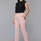 Women’s Peach Tailored High-Waist Trousers