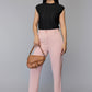 Women’s Peach Tailored High-Waist Trousers