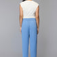 Sky Blue Straight Fit Women’s Trousers with Side Pockets