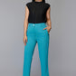 Aqua Blue High-Waist Trousers