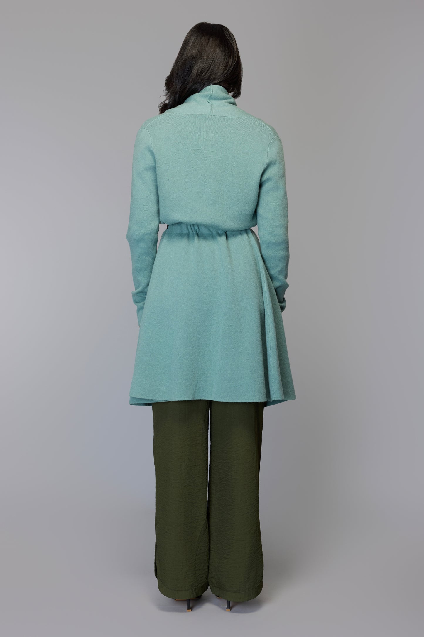 The Cinched Grace Sweater - Sage